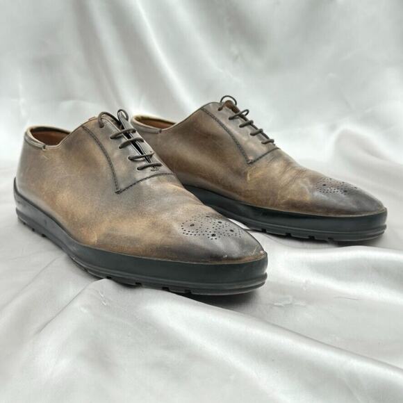 Bally Redison Men’s Size 11.5 D Brown Leather Gradient Lace Up Dress Shoes